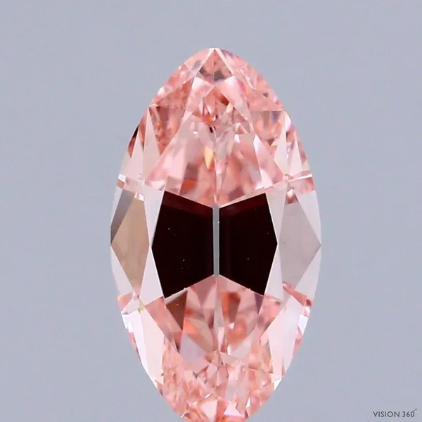 2.04ct MARQUISE Fancy Intense Pink VS1 Coloured Lab diamond