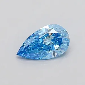 0.3ct PEAR Fancy Vivid Blue VS1 Coloured Lab diamond
