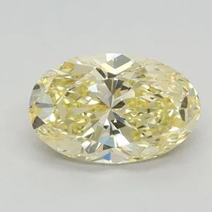 0.72ct OVAL Fancy Intense Yellow VS2 Coloured Lab diamond