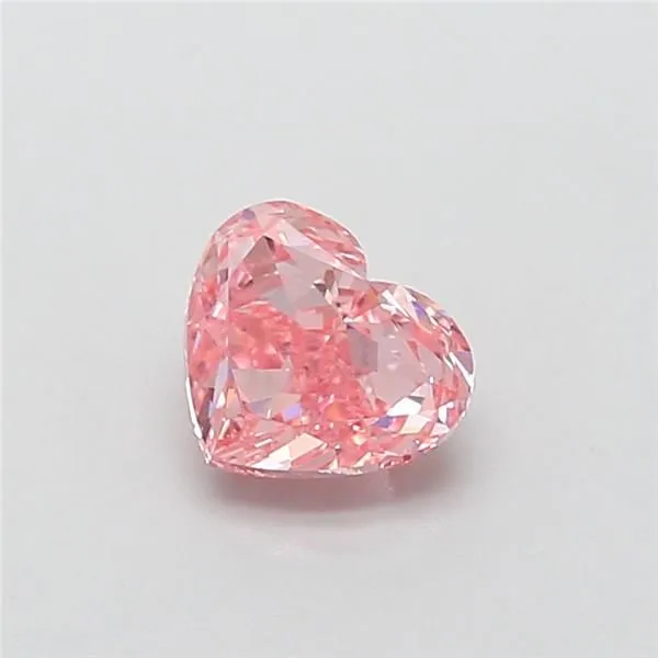 1.00ct HEART Fancy Vivid Pink VS1 Coloured Lab diamond