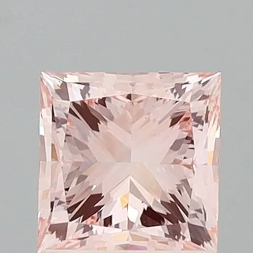 1.49ct PRINCESS Fancy Pink VS1 Coloured Lab diamond
