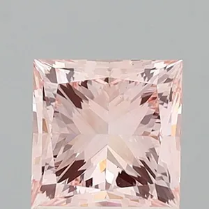 1.49ct PRINCESS Fancy Pink VS1 Coloured Lab diamond