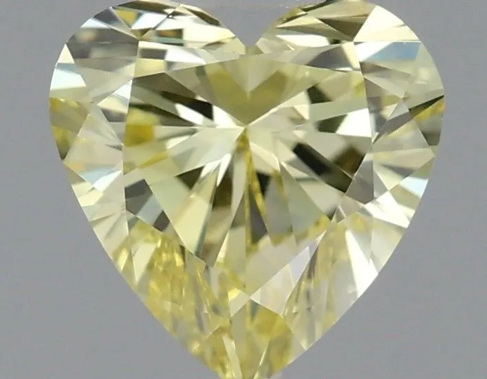 0.52ct HEART Fancy Intense Yellow VVS2 Coloured Lab diamond