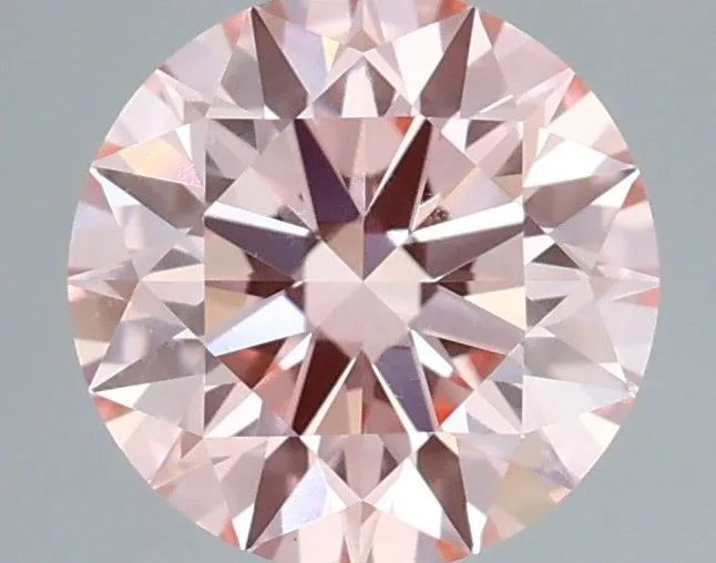 0.74ct ROUND Fancy Intense Pink VS1 Coloured Lab diamond