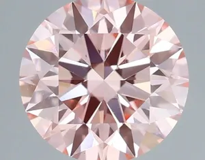 0.74ct ROUND Fancy Intense Pink VS1 Coloured Lab diamond