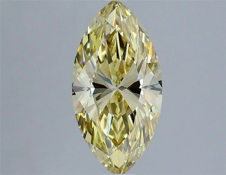 1.52ct MARQUISE Fancy Intense Yellow VVS2 Coloured Lab diamond