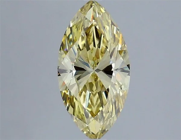 1.52ct MARQUISE Fancy Intense Yellow VVS2 Coloured Lab diamond