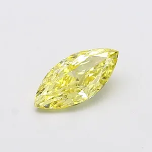 1ct MARQUISE Fancy Intense Yellow VS2 Coloured Lab diamond