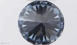 0.4ct ROUND Fancy Vivid Blue VVS2 Coloured Lab diamond