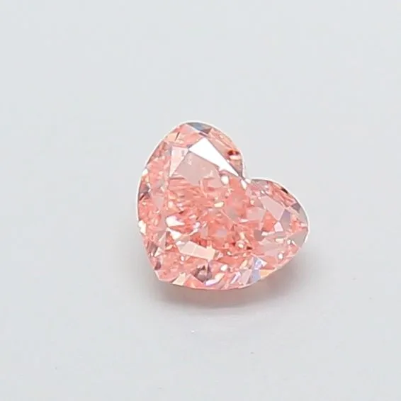 0.41ct HEART Fancy Intense Pink VS1 Coloured Lab diamond