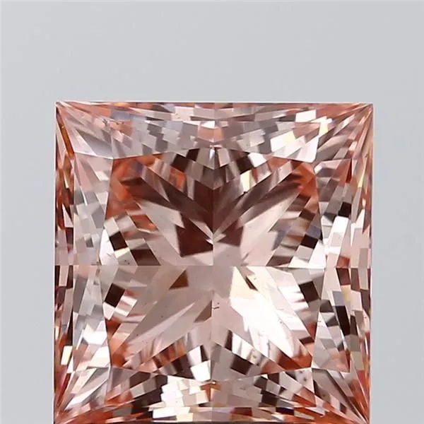 3.05ct PRINCESS Fancy Vivid Pink VS2 Coloured Lab diamond