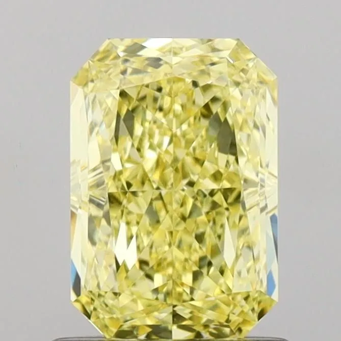 1.09ct RADIANT Fancy Intense Yellow VS1 Coloured Lab diamond