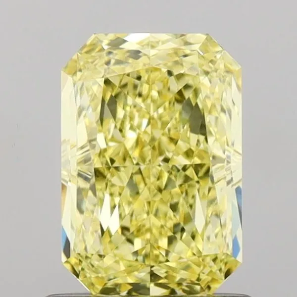 1.09ct RADIANT Fancy Intense Yellow VS1 Coloured Lab diamond