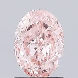 1.02ct OVAL Fancy Intense Pink VVS2 Coloured Lab diamond