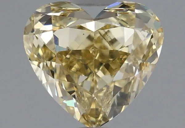 1.35ct HEART Fancy Intense Yellow VS1 Coloured Lab diamond