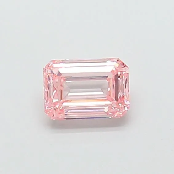 1.01ct EMERALD Fancy Intense Pink VS1 Coloured Lab diamond