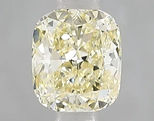1ct CUSHION Fancy Yellow VS2 Coloured Lab diamond
