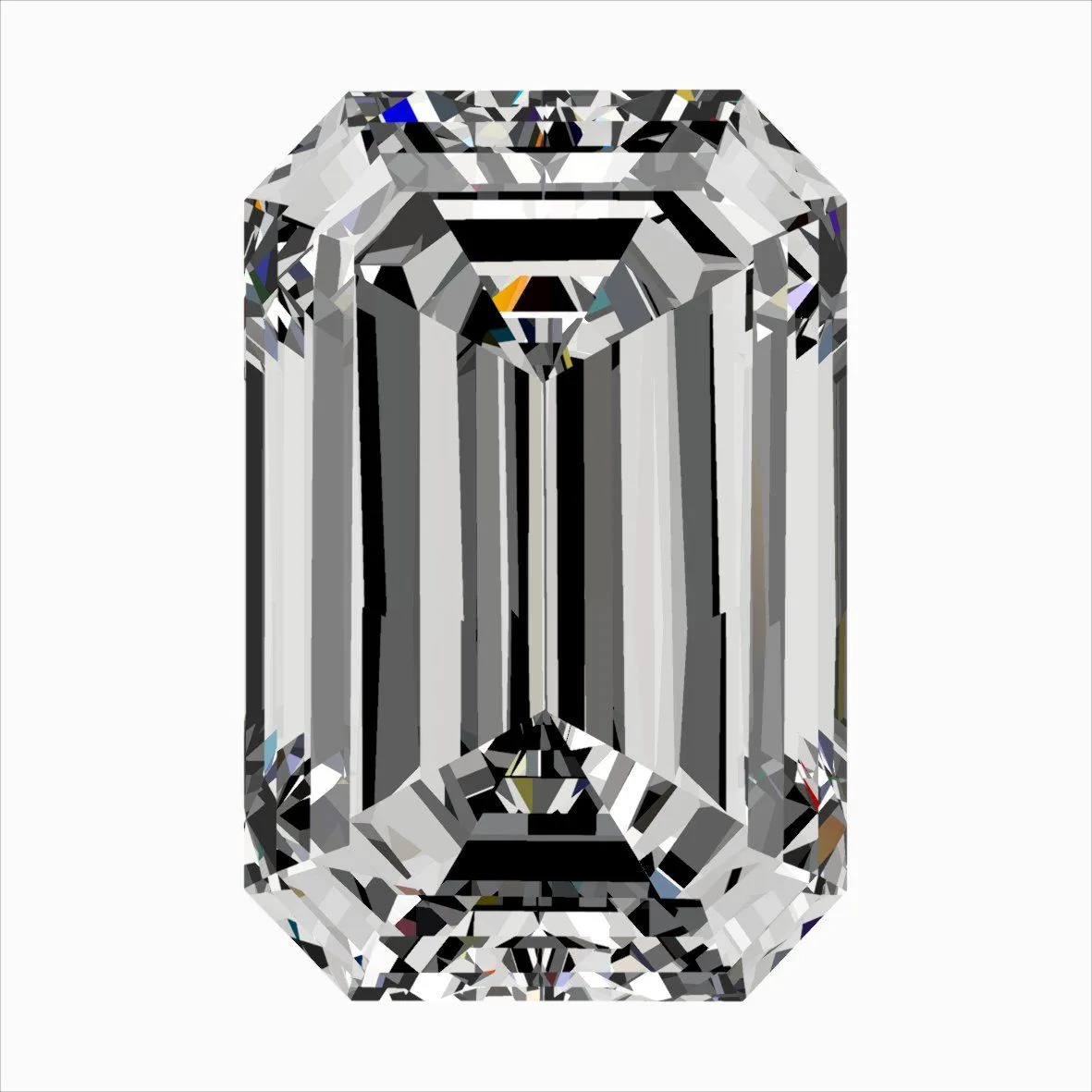 0.35ct EMERALD E VVS2 Natural diamond