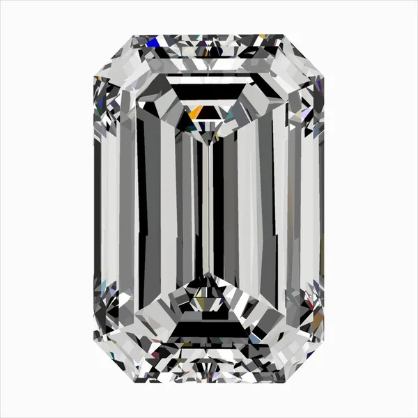 0.35ct EMERALD E VVS2 Natural diamond