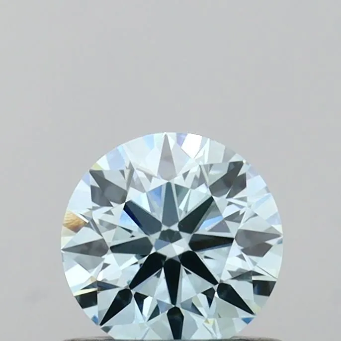 0.53ct ROUND Fancy Intense Blue VVS2 Coloured Lab diamond