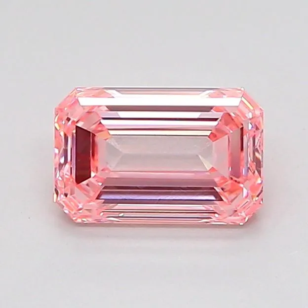 1.02ct EMERALD Fancy Intense Pink VVS2 Coloured Lab diamond