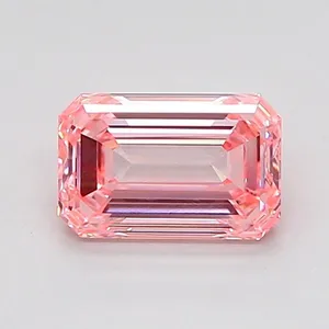 1.02ct EMERALD Fancy Intense Pink VVS2 Coloured Lab diamond