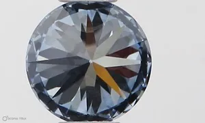 0.35ct ROUND Fancy Vivid Blue VS1 Coloured Lab diamond