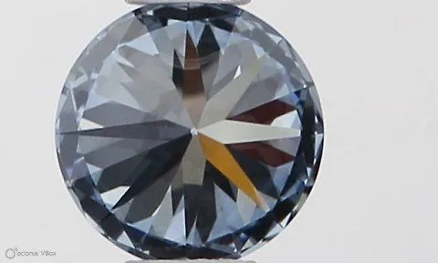 0.35ct ROUND Fancy Vivid Blue VS1 Coloured Lab diamond