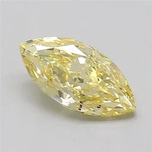 1.01ct MARQUISE Fancy Yellow VVS2 Coloured Lab diamond