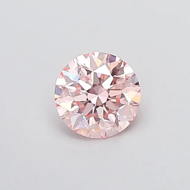 0.86ct ROUND Fancy Pink VVS2 Coloured Lab diamond