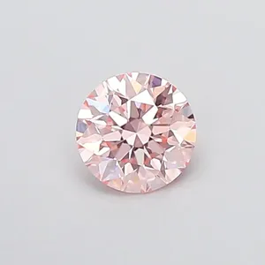 0.86ct ROUND Fancy Pink VVS2 Coloured Lab diamond