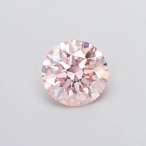 0.86ct ROUND Fancy Pink VVS2 Coloured Lab diamond