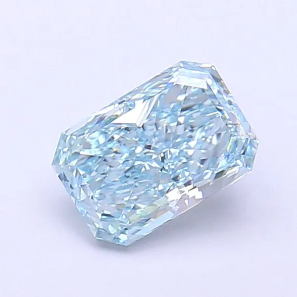 1.07ct RADIANT Fancy Intense Blue VVS1 Coloured Lab diamond