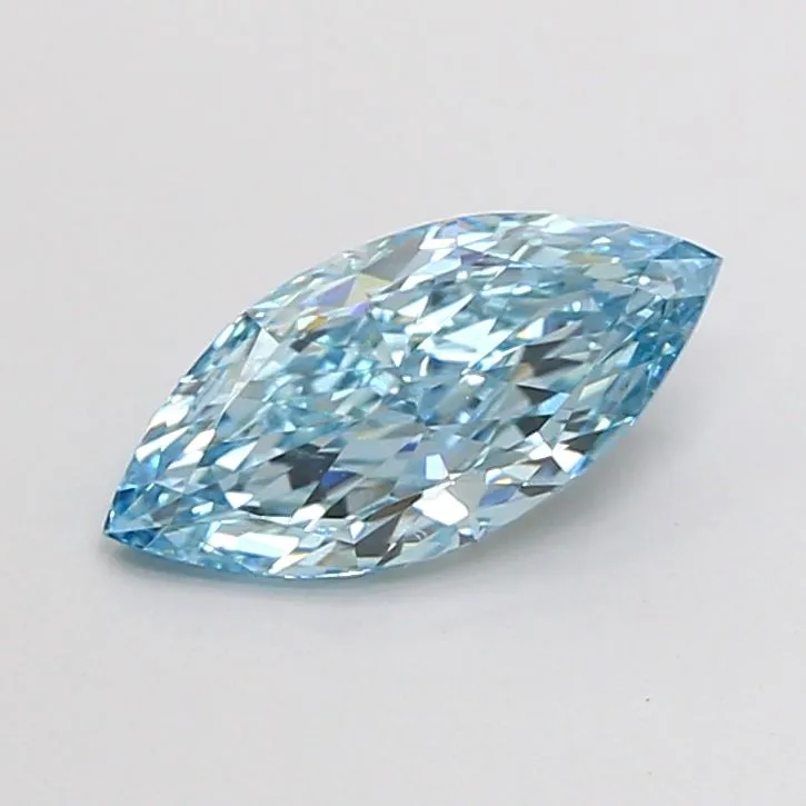 1.13ct MARQUISE Fancy Vivid Blue VS1 Coloured Lab diamond