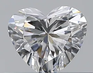 0.37ct HEART D VVS2 Natural diamond
