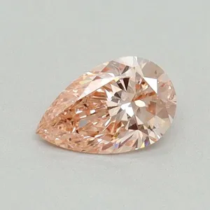 0.41ct PEAR Fancy Vivid Pink SI1 Coloured Lab diamond