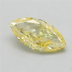 1.57ct MARQUISE Fancy Intense Yellow VVS2 Coloured Lab diamond
