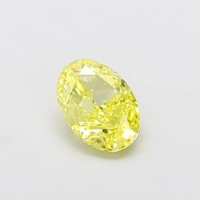 1.05ct OVAL Fancy Intense Yellow VVS2 Coloured Lab diamond