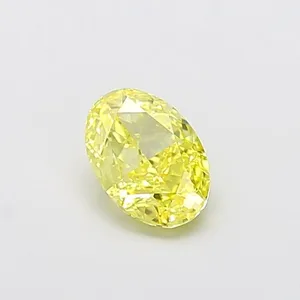 1.05ct OVAL Fancy Intense Yellow VVS2 Coloured Lab diamond