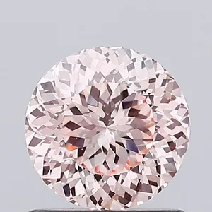 0.89ct ROUND Fancy Intense Pink VVS2 Coloured Lab diamond