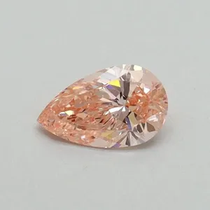 0.3ct PEAR Fancy Vivid Pink VS1 Coloured Lab diamond