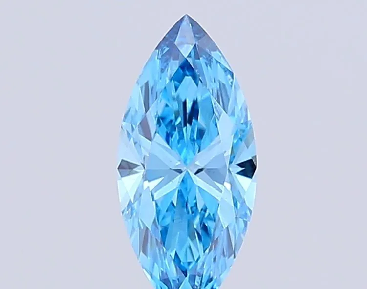 2.14ct MARQUISE Fancy Vivid Blue VS1 Coloured Lab diamond
