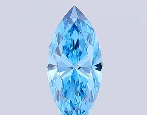 2.14ct MARQUISE Fancy Vivid Blue VS1 Coloured Lab diamond