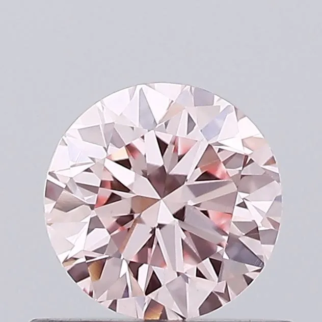 0.59ct ROUND Fancy Intense Pink VVS2 Coloured Lab diamond