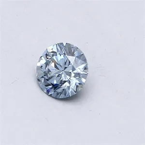 0.31ct ROUND Fancy Vivid Blue VVS2 Coloured Lab diamond