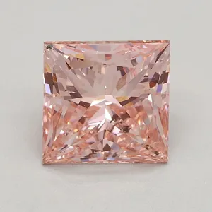 1.73ct PRINCESS Fancy Intense Pink VS2 Coloured Lab diamond