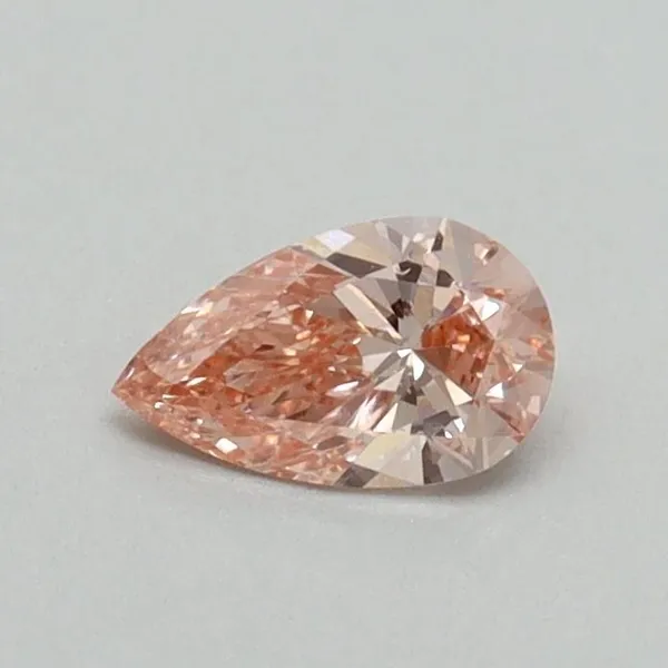 0.32ct PEAR Fancy Vivid Pink VS1 Coloured Lab diamond