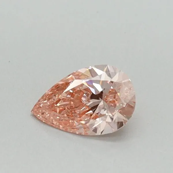 0.3ct PEAR Fancy Intense Pink VVS2 Coloured Lab diamond