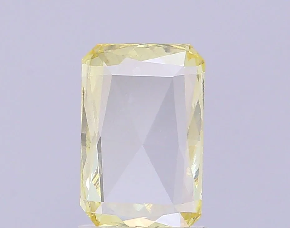 0.79ct RADIANT Fancy Yellow VS1 Coloured Lab diamond