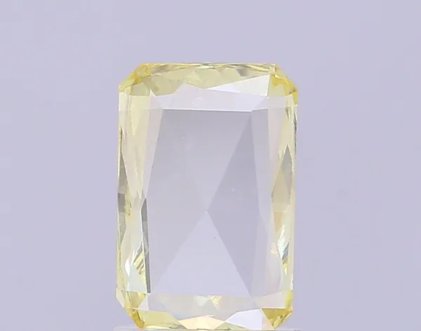0.79ct RADIANT Fancy Yellow VS1 Coloured Lab diamond